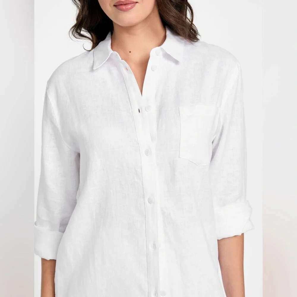 GUESS ~ Eco Gen Linen Shirt - Picture 11 of 15